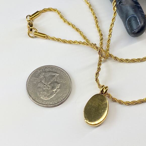 NEW Gold & Blue Crystal Pendant Necklace - Picture 5 of 10